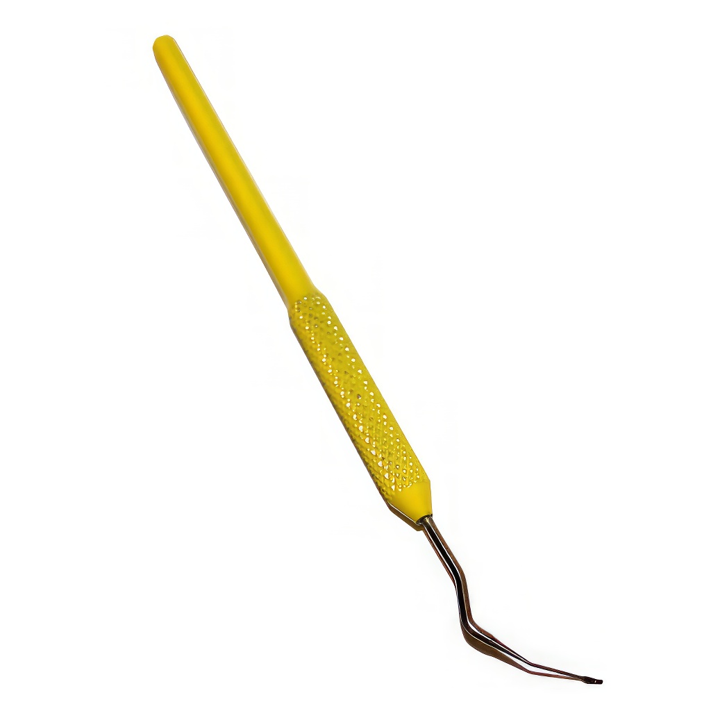 Stainless steel grafting tool for queen larvae - right